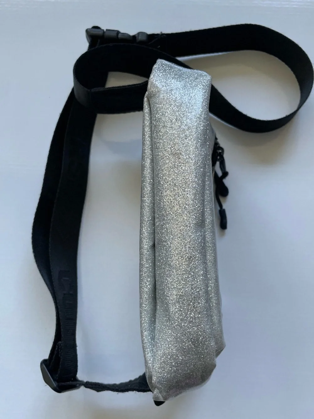 Girls Converse All Star Silver Glitter Fanny Pack | Metallic Waist Bag